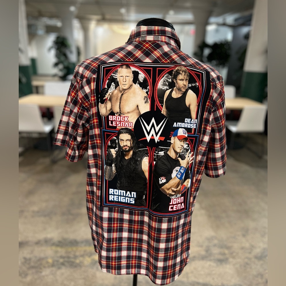 Wrestling altered shirt Skechers short sleeveve